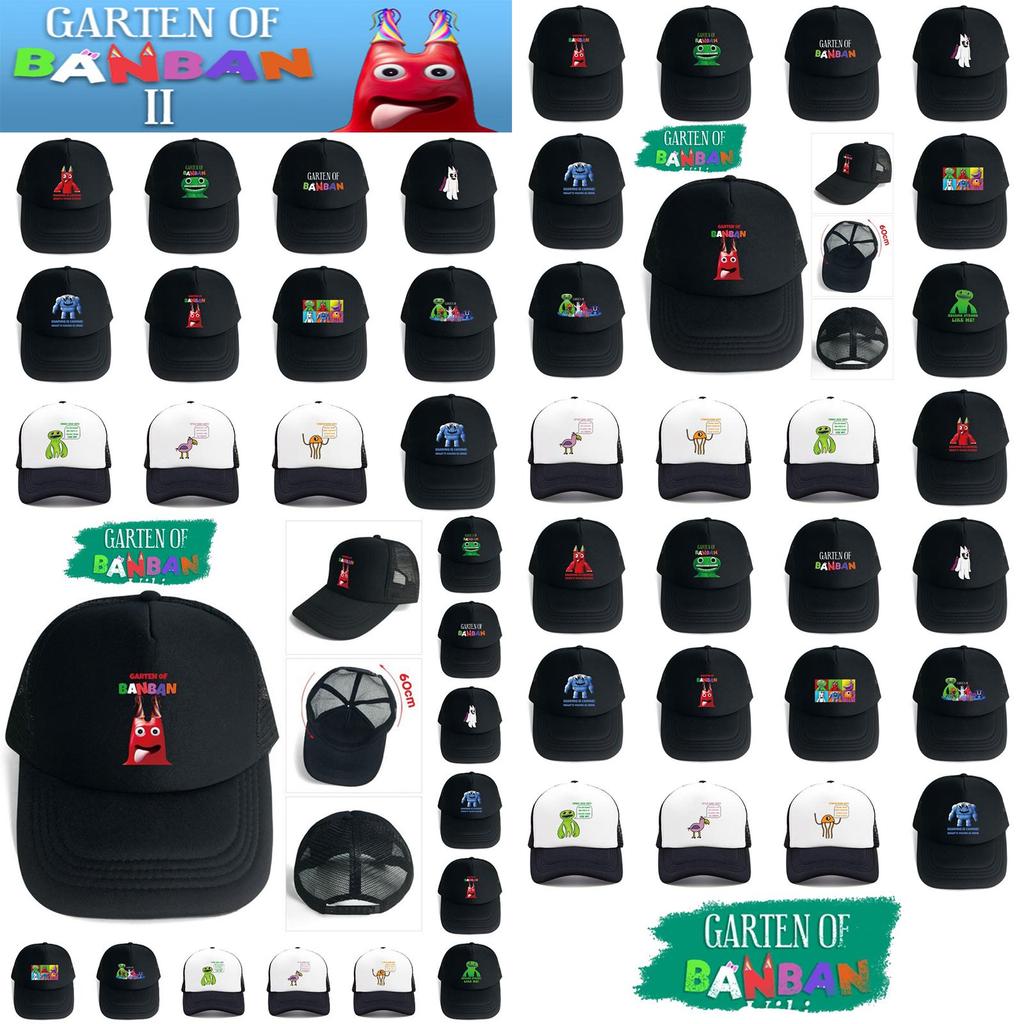 Garten Of Banban Cartoon Printing Baseball Cap Adjustable Hip Hop Sun Hat