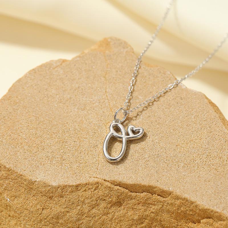 Banyan Tree S925 Silver English Letter Pendant Necklace - Simple, Elegant Style for Mother's Day