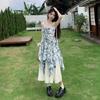 Daisy Suspender Dress Women's Summer New High-end Fairy Vacation Oil Painting Wind Sweet Floral Dress