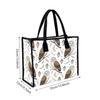 Owl Pattern Canvas Tote Bag Large Capacity Daily Handbag for Shopping Travel Commute