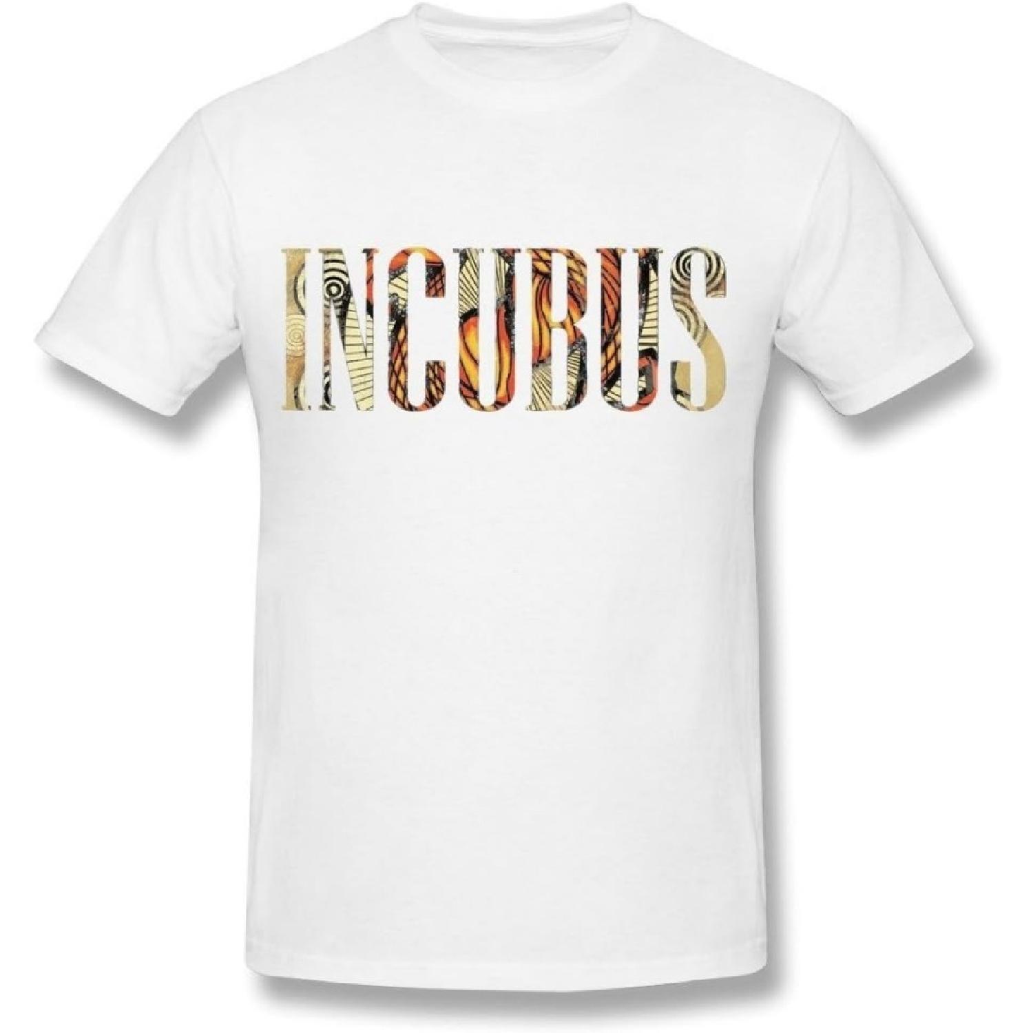 Men s Incubus Band Logo T-shirt S White S