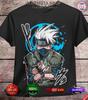 Kakashi Shirt Naruto Shippuden Sasuke Itachi Anime Unisex Tee T-Shirt All Size