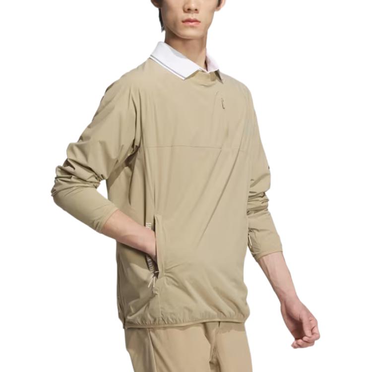 Adidas T Shirts Men's Khaki Crew Neck Moderate Straight Fit IM6422