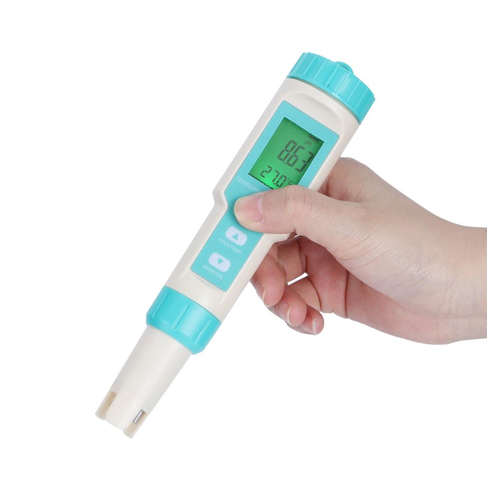 Multifunction Pen Type Water Quality Testing Meter Salinity PH TDS EC ORP Tester