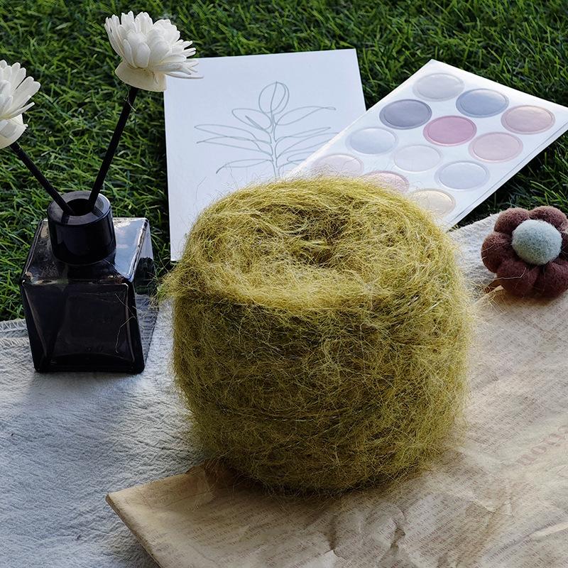 50g/roll Blended Synthetic Long Fur Mink Velvet Yarn Fine Mohair Handmade DIY Knitted Sweater Scarf Hat Long Fur Crochet Yarn