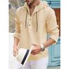 American Half Cardigan Jacket Summer Fashion Casual Sweat Cloth Hooded Long Sleeve Men's Top Shirt