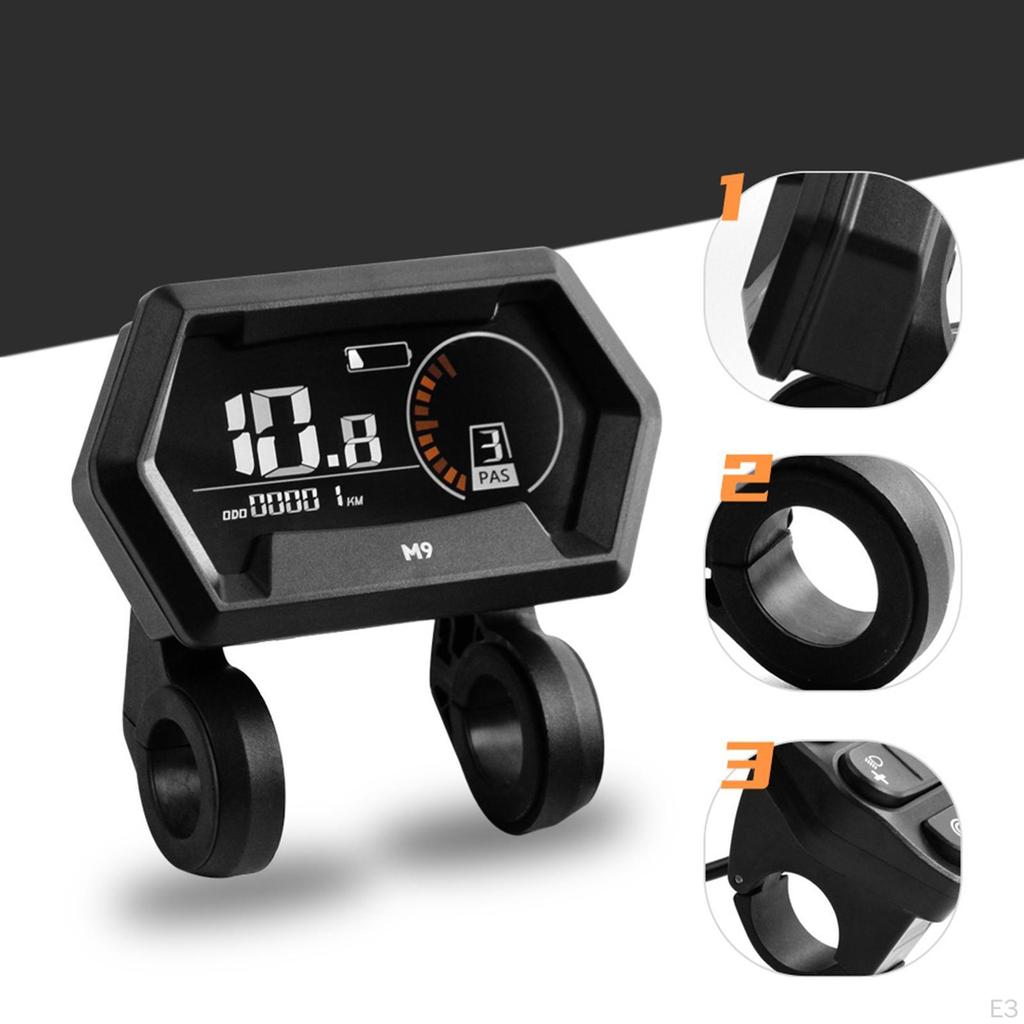 Elektrische Fahrrad LCD Display M9 Lenker Montieren Einfach zu Installieren Stabile Conversion Kits für