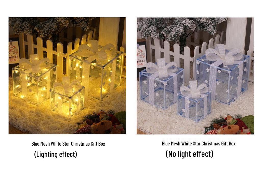 Christmas LED String Lights Gift Set: 3-Piece Decoration for Festive Party Atmosphere