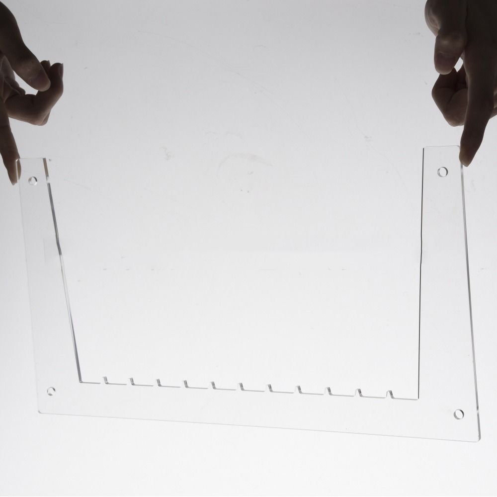 Easy Assembly Desktop Album Storage Holder Clear Acrylic Vinyl Record Shelf  Books