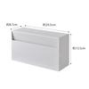 Yamazaki Wall Paper Holder White 24.5 x 8.7 x 13.5cm Tower 5441 (with Plasterboard Pin Set)