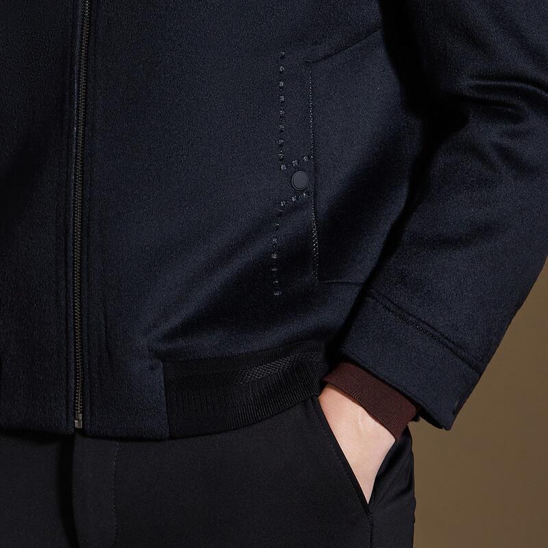 Antonio Men's Stand-Collar Silk Cashmere Wool Blend Jacket