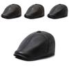 Leather Hats Middle Aged And Elderly Winter Men Warm Breathable Protection Ear