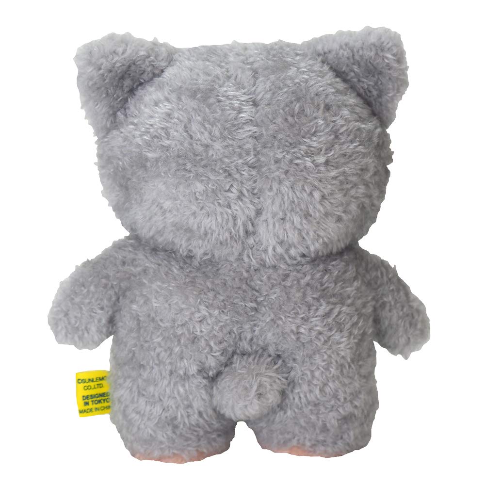 SunLemon Fluffy Tatton Plush Toy (S) Cat Gray