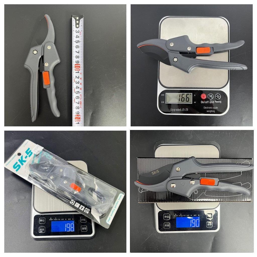 SK5 Stainless Steel Pruning Shears: Multi-Function Garden Scissors for Fruit, Flower, and Tree Care