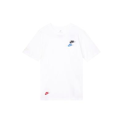 Embroidered Logo Sports Knit Crew Neck T-Shirt Men Tops White DJ1569-100