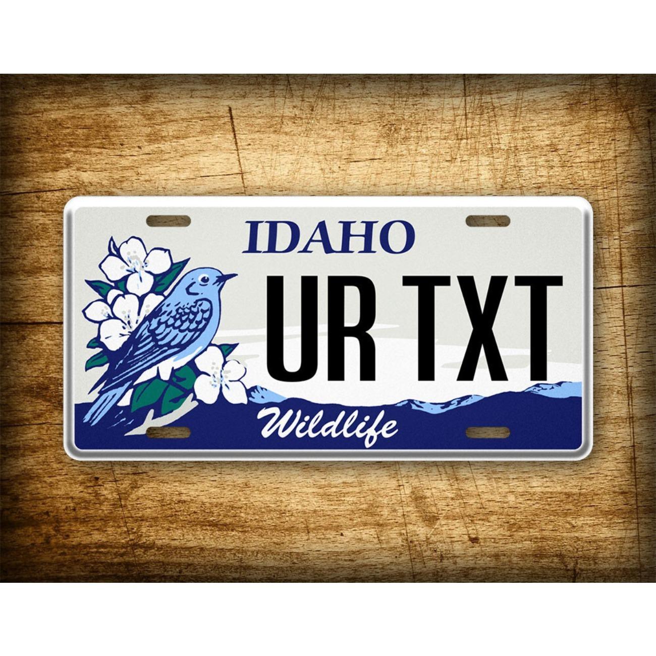 

Metal Tin Sign Idaho Bluebird Home Wall Art Decor Personalized Blue Bird Metal Cutout Decorative Plaque білий