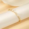 Women Jewelry Silver Color Dark Blue Crystal Leaf Chain Link Bracelets And Bangles For Party Gift Color Retention Bracelet