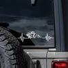 Reflecitve Heartbeat Off Road Mountain Climb Graphics Car Sticker Vinyl Decor Decal 4x4 Truck Auto Windshield Bumper Decoration