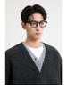 Men's Retro V-Neck Knit Sweater – Two-Piece Look, Casual Loose Fit, Long Sleeve Pullover for Autumn/Winter.