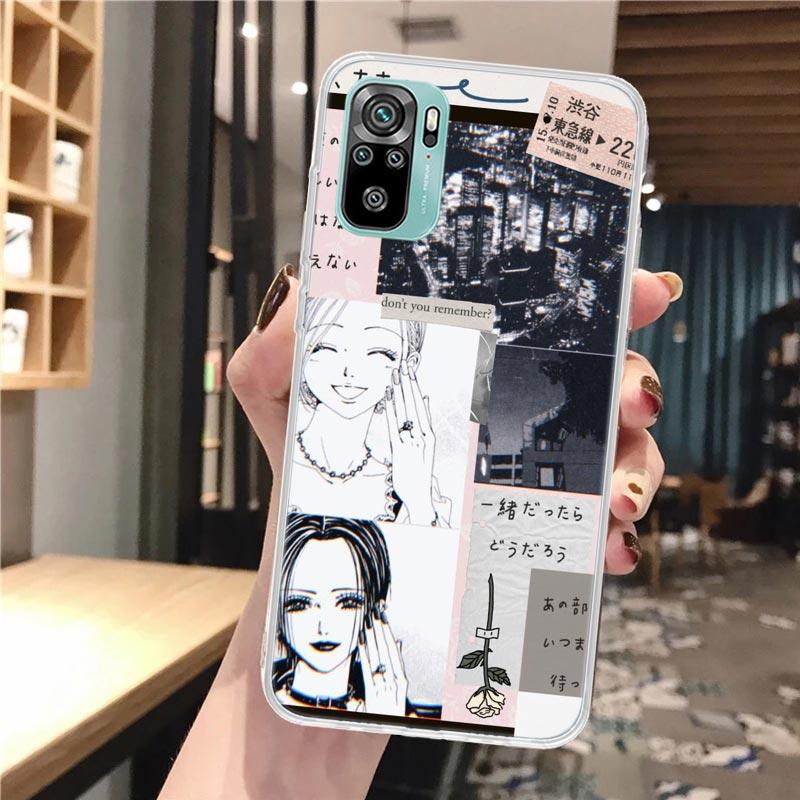 NaNa Osaki Anime Soft Phone Case For Xiaomi Redmi Note 14 14S 13 12S 12 11S 11 11E Pro Plus 11T 10S 10 9S 5G Pattern Cover Redmi