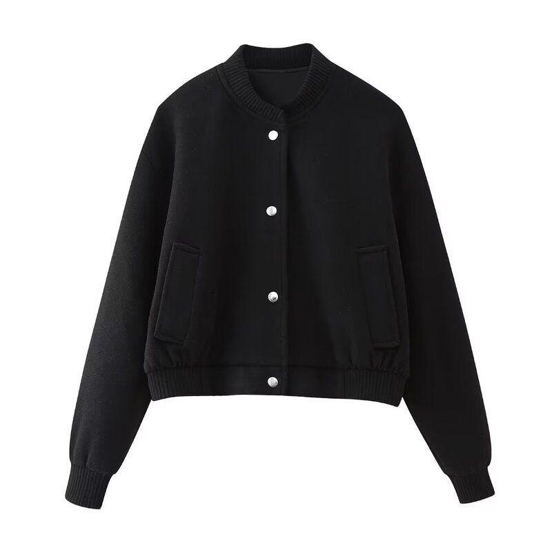 

Fashion Style 2023 Autumn New Women s Clothing Easiest for Match Soft Pilot Jacket Outwear 3046272 712 Black L