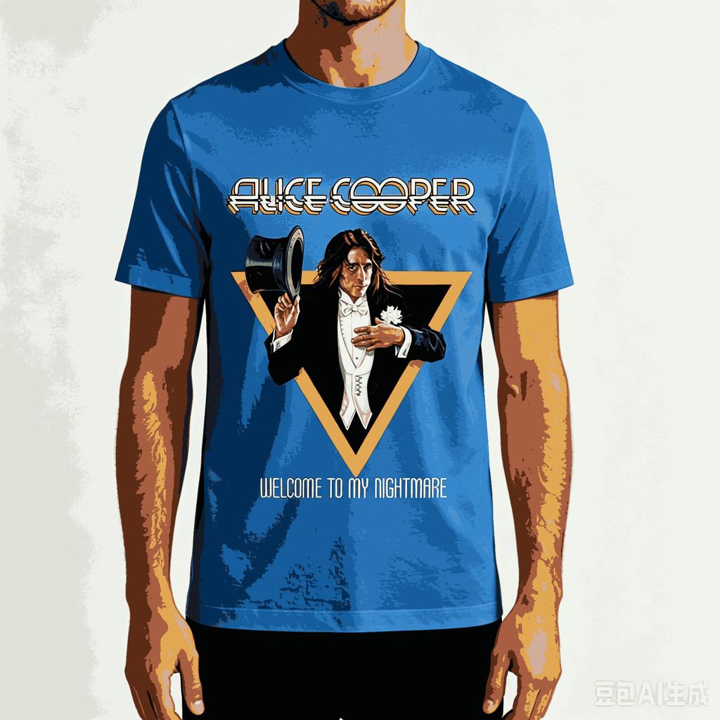 Alice Cooper For Fan Gift Tshirt Unisex Unisex Harajuku Oversized Unisex Short Sleeve Streetwear High Quality Couples Classic Soft