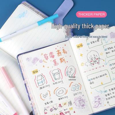 Beifa Koreanischer Stil Niedliches Mädchen Notizbuch - Ästhetischer Ins Stil Kreative Schüler-Schreibwaren
