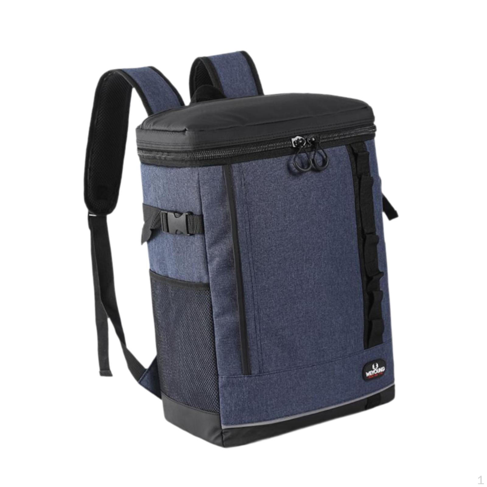 Cooler Backpack Beach Multifunctional Rucksack Portable Thermal Lunch for синий