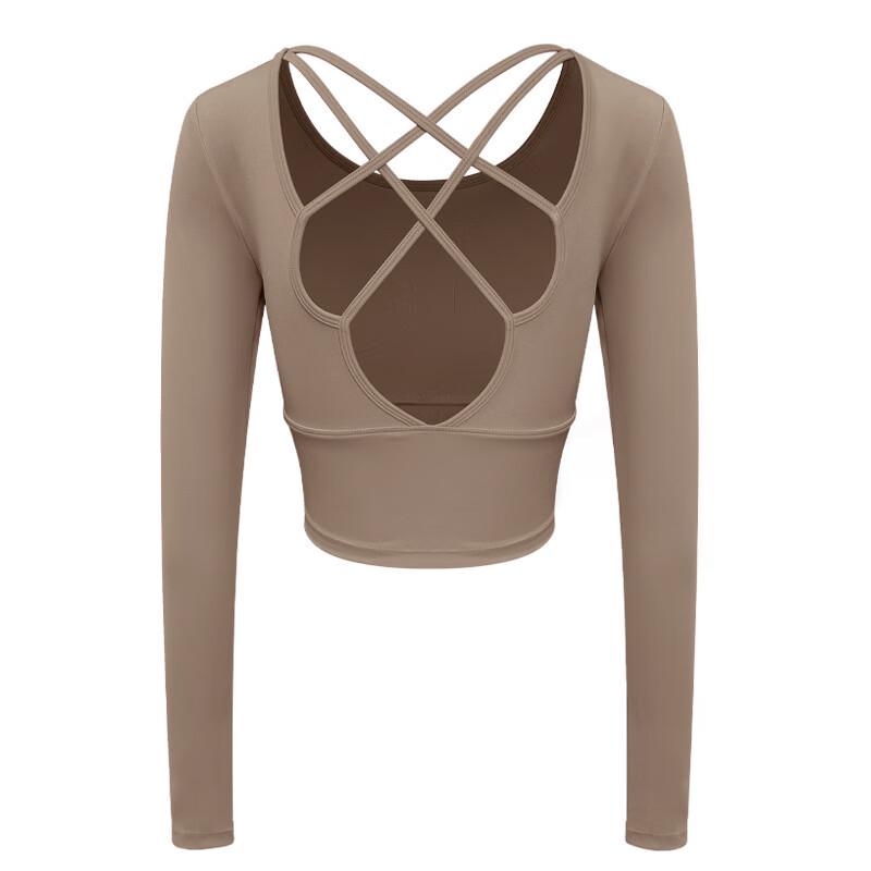 Tang Jun Women's Hollow Back Long Sleeve Yoga Top