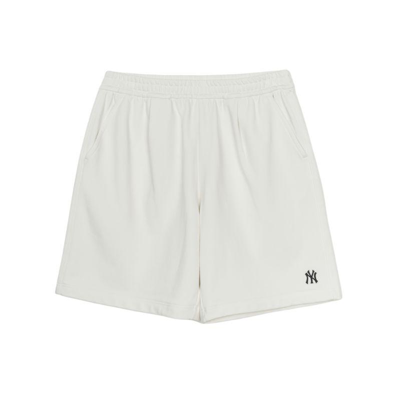New MLB Basic New York Yankees Casual Shorts Unisex Ivory 3ASPB1253-50IVS