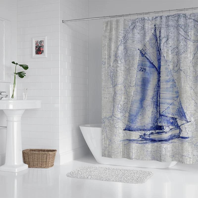 

Бытовая водонепроницаемая ткань бытовые аксессуары для душевой занавески душевая занавеска 240 * 200 дом гавайский стиль душевая занавеска W90XH180cm