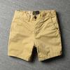 Men's Trendy Pure Cotton Elastic Three-Quarter Summer Shorts - Fashionable, Versatile, and Casual.