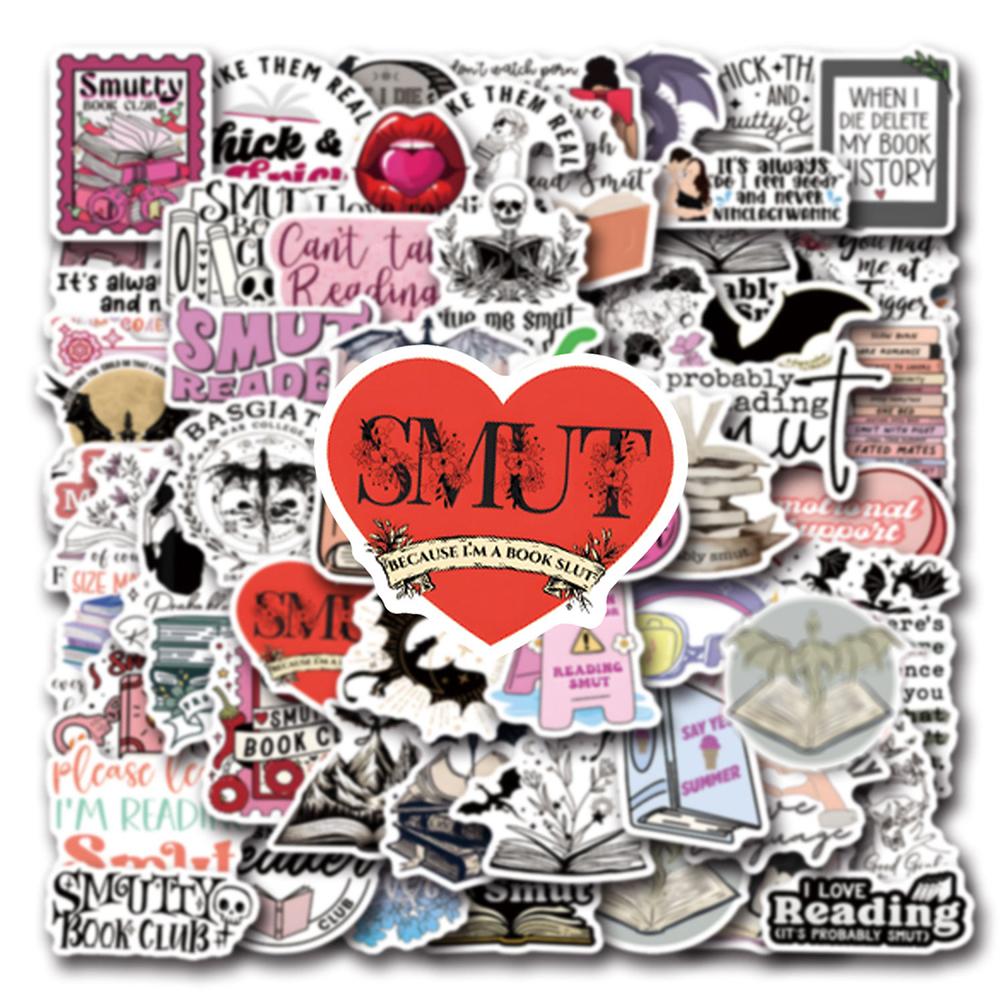 10/30/50pcs Cartoon Bookish Stickers Cool Reading Book Decoration Decals for Skateboard Notebook Guitar Car Graffiti Sticker Toy