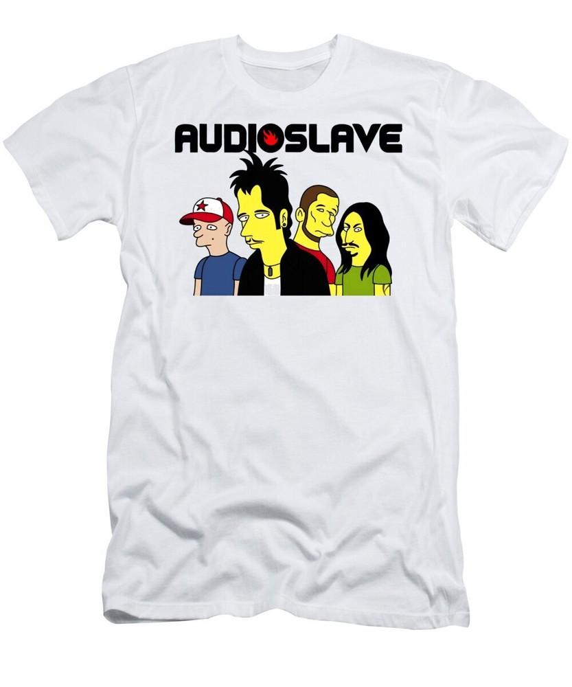 Audioslave T-Shirt Short Sleeve Cotton White Men Size S to 5XL   NI077 Unisex T-Shirt S