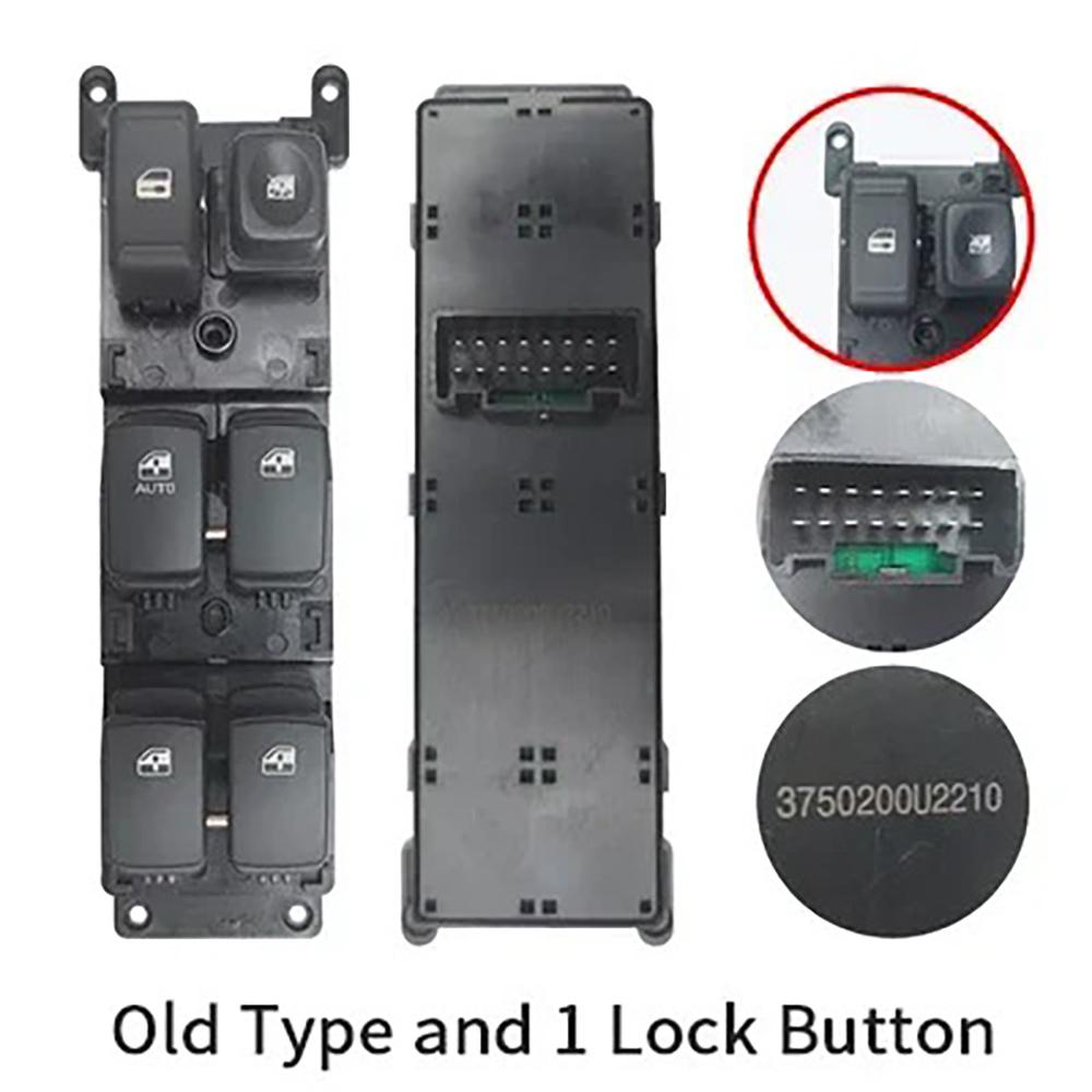Electric Master Power Window Control Switch Glass Regulator Button for JAC SEI3 T5 T8 3750200U2210 3750030U2261 3750030U2260