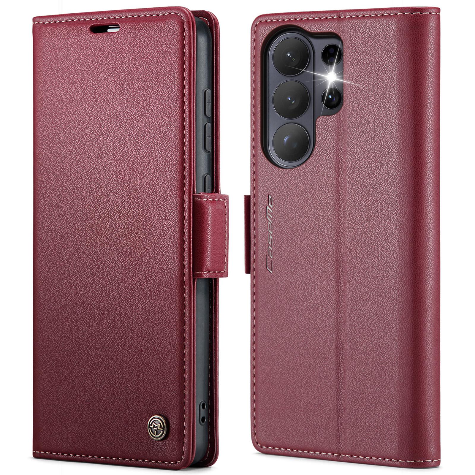 

Для Samsung Galaxy S26 Ultra Чехол CASEME Серия 023 Блокировка RFID Глянцевый С подставкой Чехол для телефона