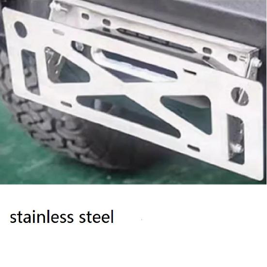 Winch Translation License Plate Frame Vehicle License Plate Frame Front and Rear Bumper Guide Port Off-road Bumper Trailer Hook