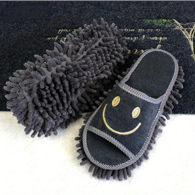 Fashion Microfiber Cleaning Slippers - Silent, Efficient Dust and Floor Cleaning Tool