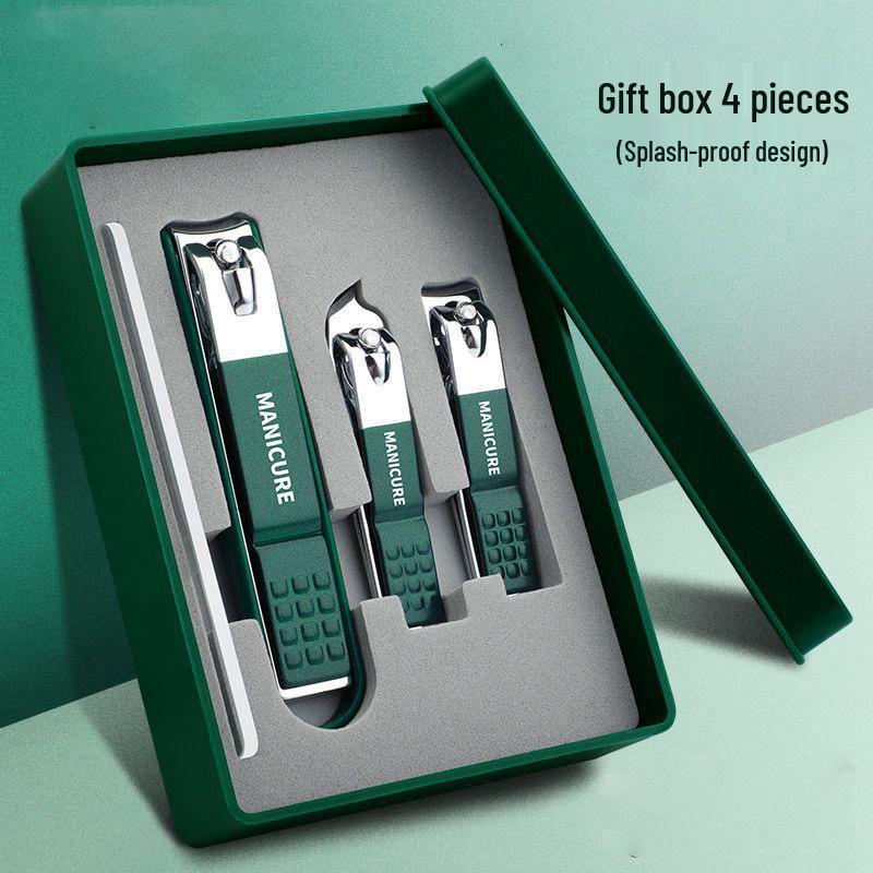 Tragbarer Bonbonfarbener Nagelknipser & Maniküre-Set mit Ohrlöffel