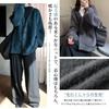 Knit Fluffy Loose Coat with Everyday Winter [Leadamon-oee] Women's Cardigan, Sweater, Outerwear, V-Neck, Open-Front, Fit, Figure-Flattering, Soft,
