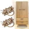 2pcs 10.2*4.1cm Drawer Handles Brass Furniture Handles Antique Cabinet Pulls  Drawers