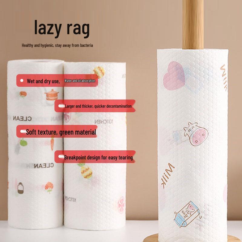 Lazy Rags Dual-Use Küchentücher: Einweg-, Saugfähige, Nicht fettende Geschirrtücher für Trocken- & Nassreinigung