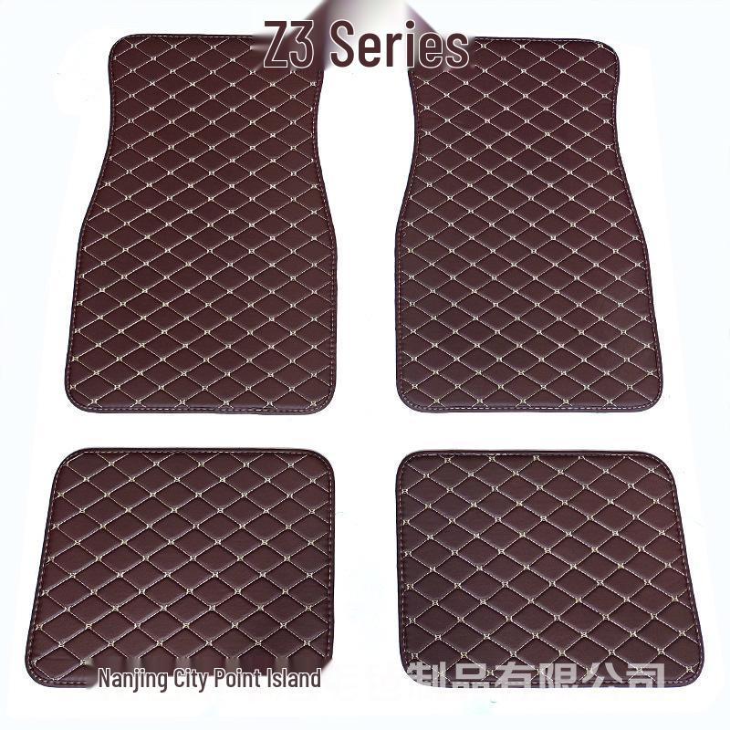 PVC Leather Quilted Car Floor Mats for Right-Hand Drive Vehicles