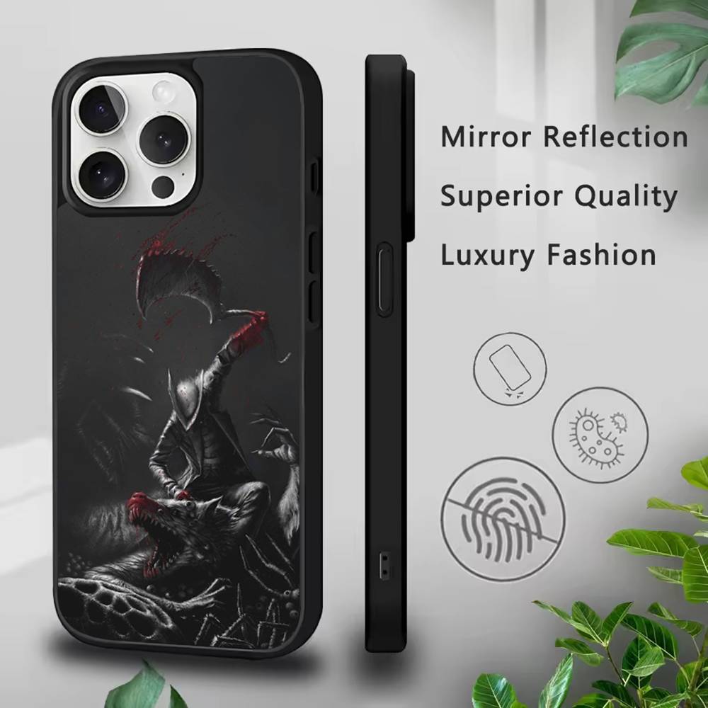 Game B-BloodborneS Phone Case For iPhone 17,16,15,14,13,12,11,Pro,Max,Plus,Mini,SE4,E Magnetic Magsafe Wireless Charging