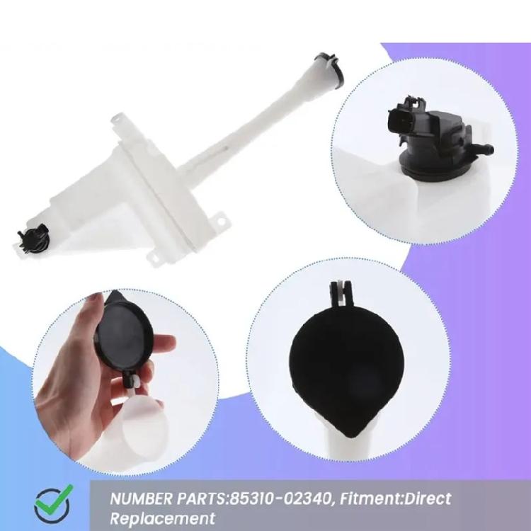 Large Capacity 2.5L Windshield Cleaning Liquid Tank Washer Reservoir Container With Level Sensor For Vehicle 85310-02340
