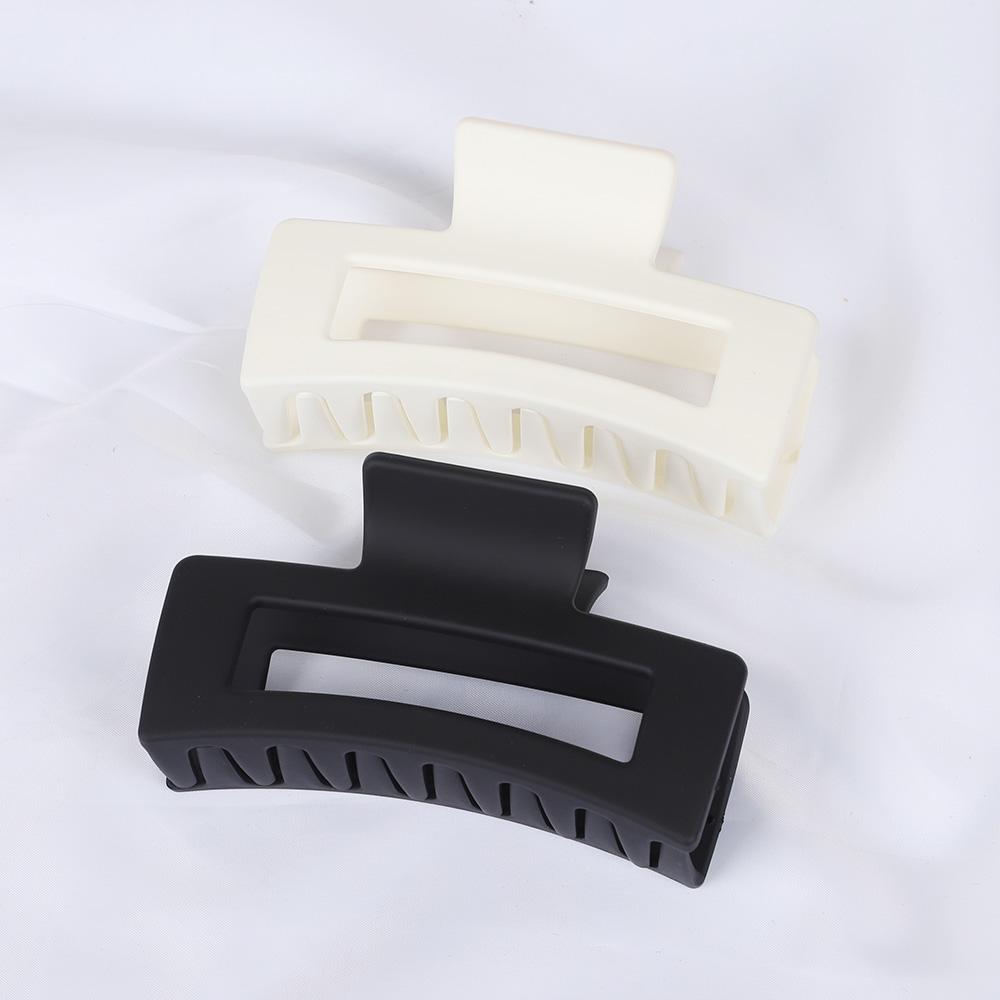 

2 ШТ./Лот 11 СМ Большие Зажимы-Клешни для Волос Хвост Пластиковые Геометрические Полые Матовые Заколки-Крабы Зажимы для Волос Женский Набор Аксессуаров для Волос