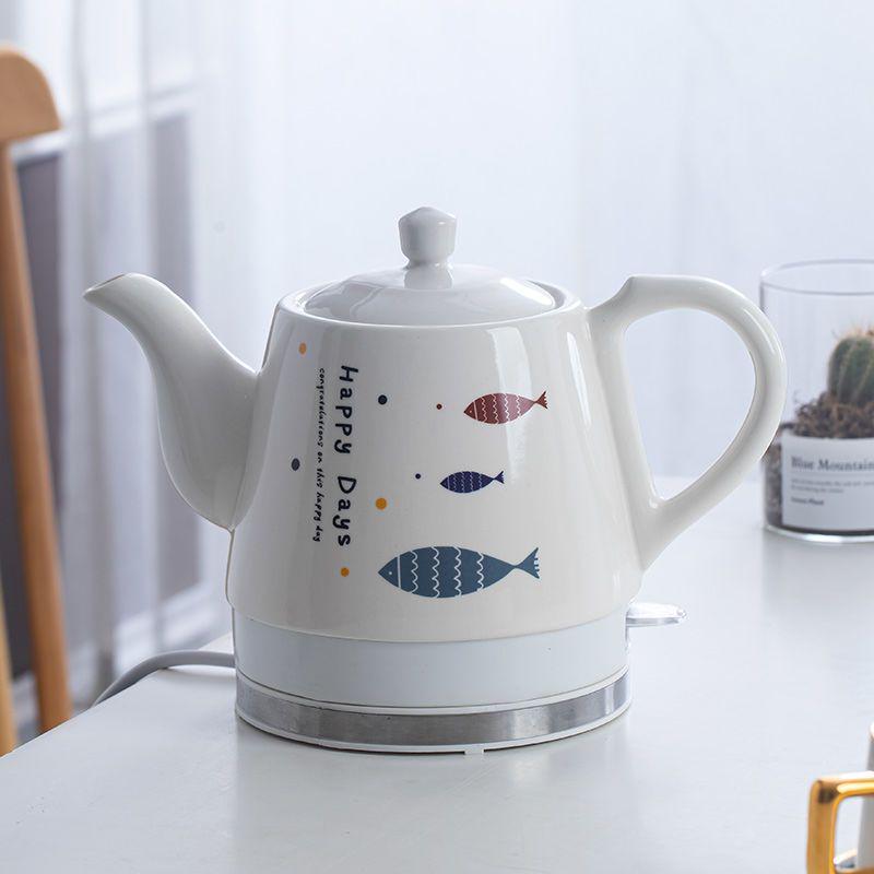 Ceramic Electric Kettle with Auto Power-Off, Large Capacity for Brewing Tea At Home