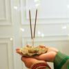BEHOMA Incense Holder for Home Temple & Pooja Room | Agarbatti Stand | Handcrafted Ash Catcher |