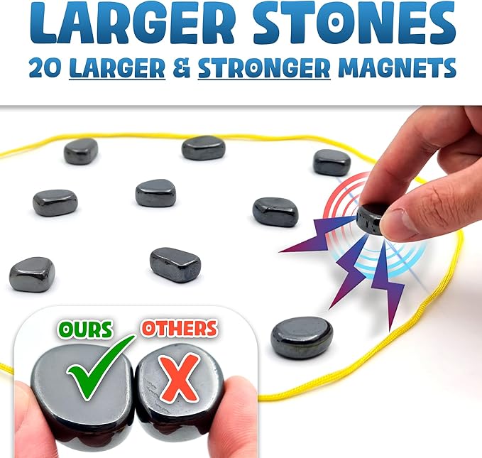 Magnetic Therapy Fridge C Black Lodestone Magnet Multi-functional Magnetic Block Relieve Stress Entertainment