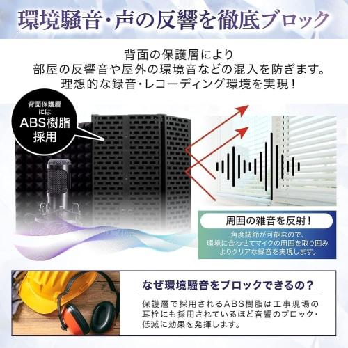 BAVBAV Reflection Filter, Stand, Soundproofing Microphone, Microphone Soundproofing, Vocal Recording, Broadcast Reflection Filter, Microphone Stand Mo